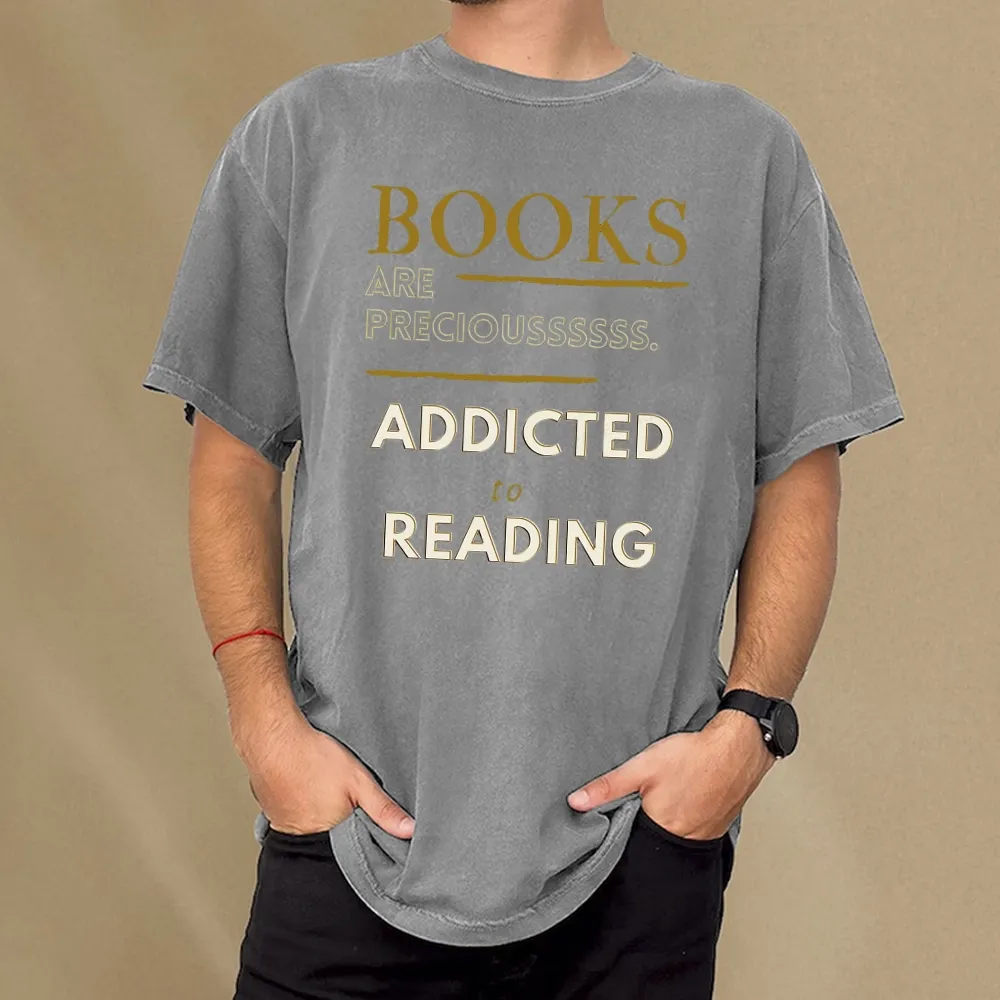 Pagewings Books Are Preciousssss Unisex Washed T-shirt