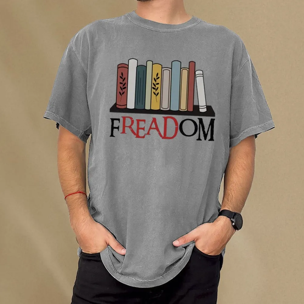 Pagewings Banned Books Unisex Washed T-shirt