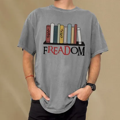Pagewings Banned Books Unisex Washed T-shirt