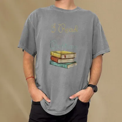 Pagewings Read Past My Bedime Unisex Washed T-shirt