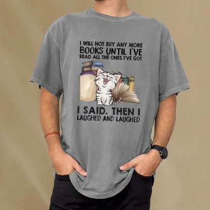 Pagewings I Will Not Buy Any More Books Unisex Washed T-shirt