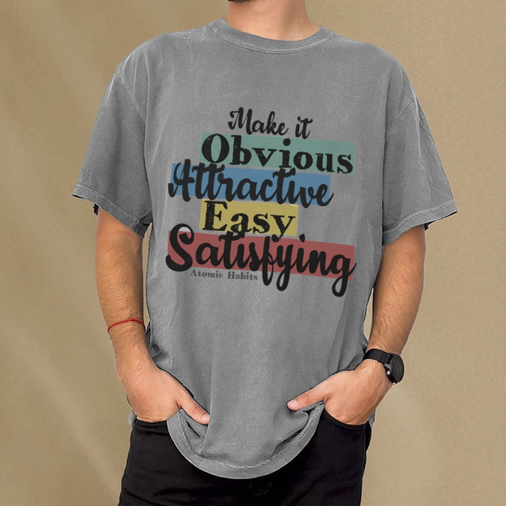 Pagewings Make It Obvious Attractive Easy Satisfying Unisex Washed T-shirt