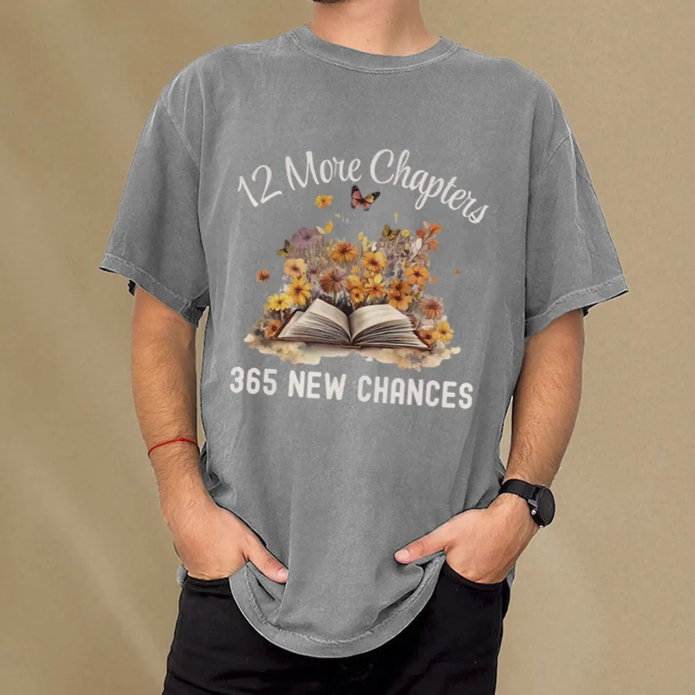 Pagewings 12 More Chapters New Year Unisex Washed T-shirt