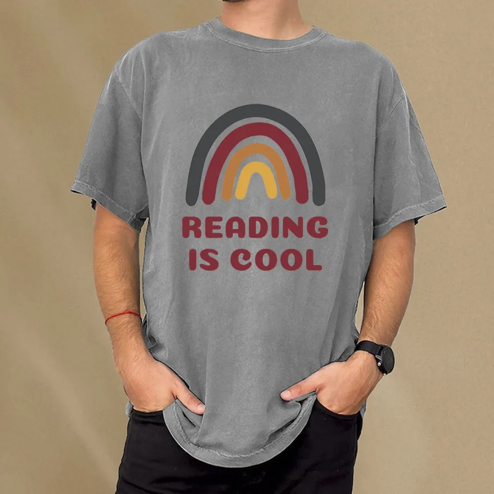 Pagewings Reading Is Cool Unisex Unisex Washed T-shirt