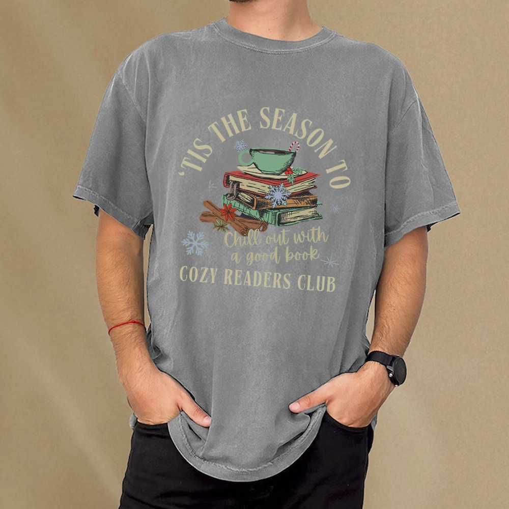 Pagewings To Chill Out With A Good Book Unisex Washed T-shirt