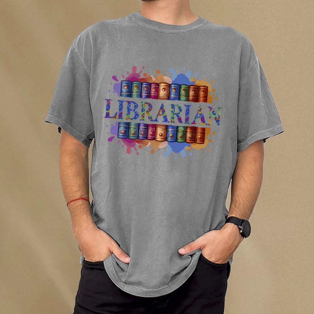 Pagewings Librarian Unisex Washed T-shirt