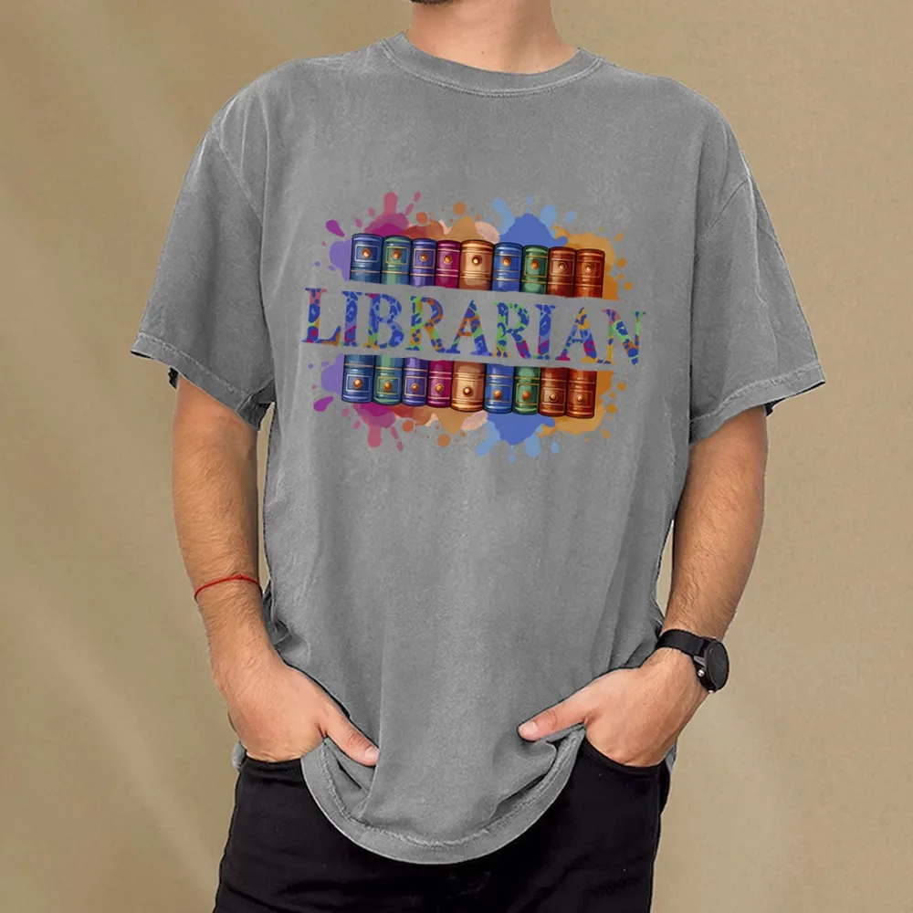 Pagewings Librarian Unisex Washed T-shirt