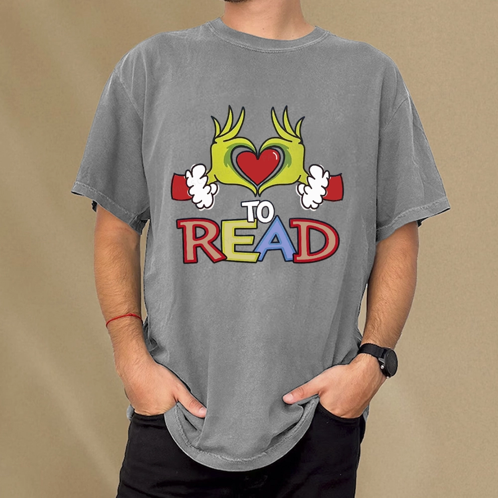 Pagewings Every Month Library Activities Unisex Washed T-shirt