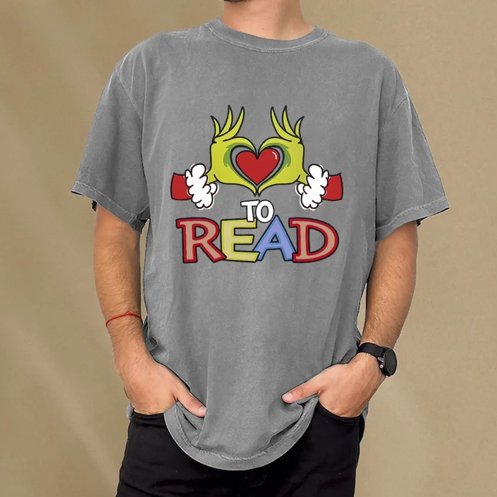 Pagewings Every Month Library Activities Unisex Washed T-shirt