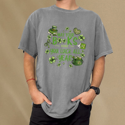 Pagewings St. Patrick's Day Lucky Unisex Washed T-shirt Unisex Washed T-shirt