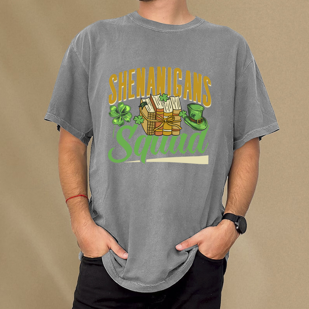 Pagewings Shenanigans Squad Unisex Washed T-shirt