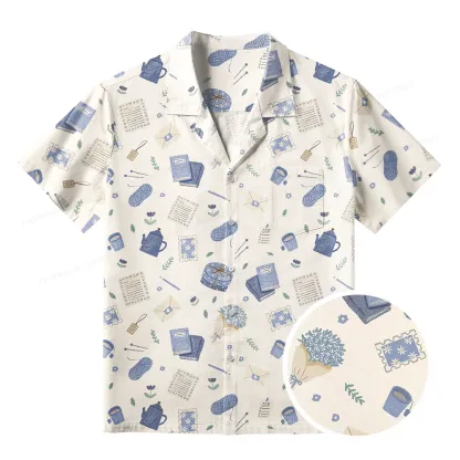 Pagewings Free Societies Read Freely Unisex Hawaiian Shirt