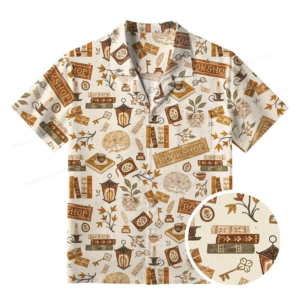 Pagewings On To My Next Adventure Summer Reading Unisex Hawaiian Shirt