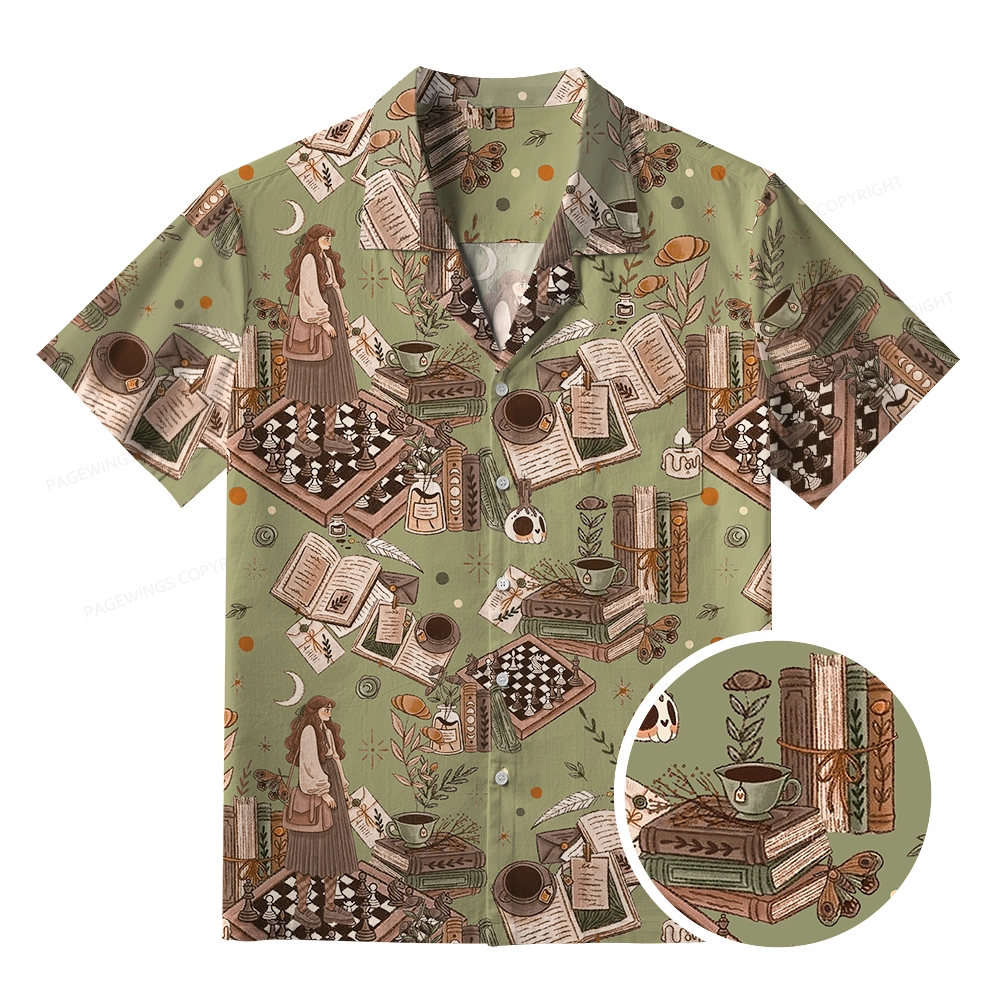 Pagewings Reading is Magic Unisex Hawaiian Shirt