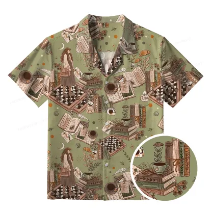 Pagewings Reading is Magic Unisex Hawaiian Shirt