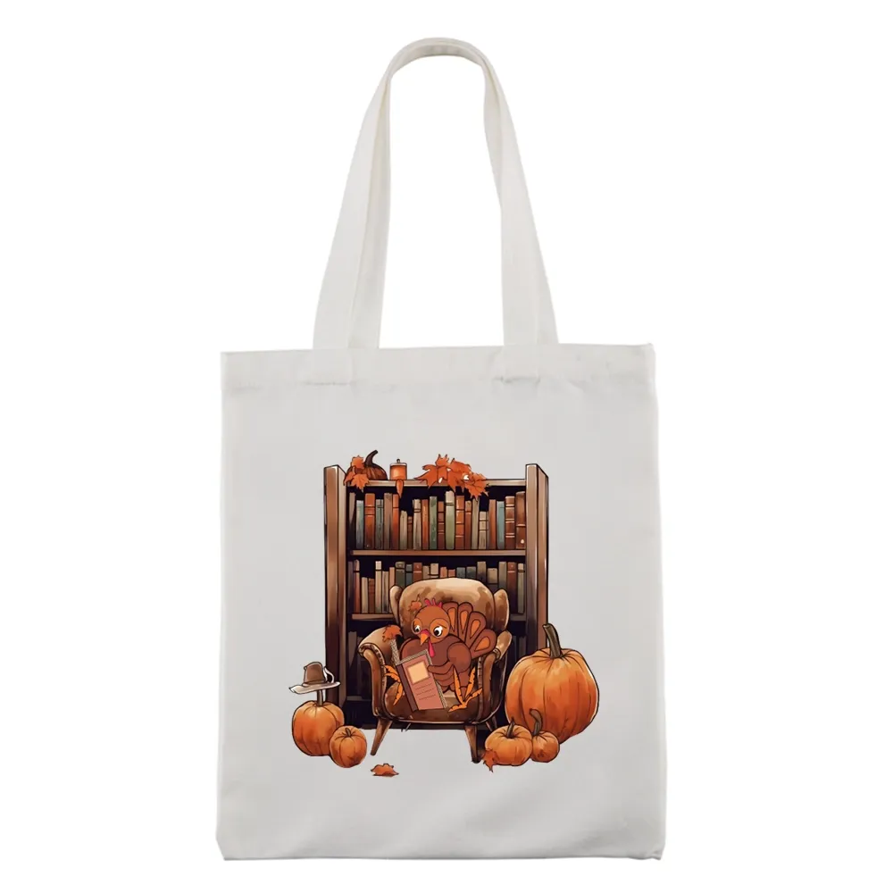 Pagewings Thanksgiving Turkey Reading Tote Bag