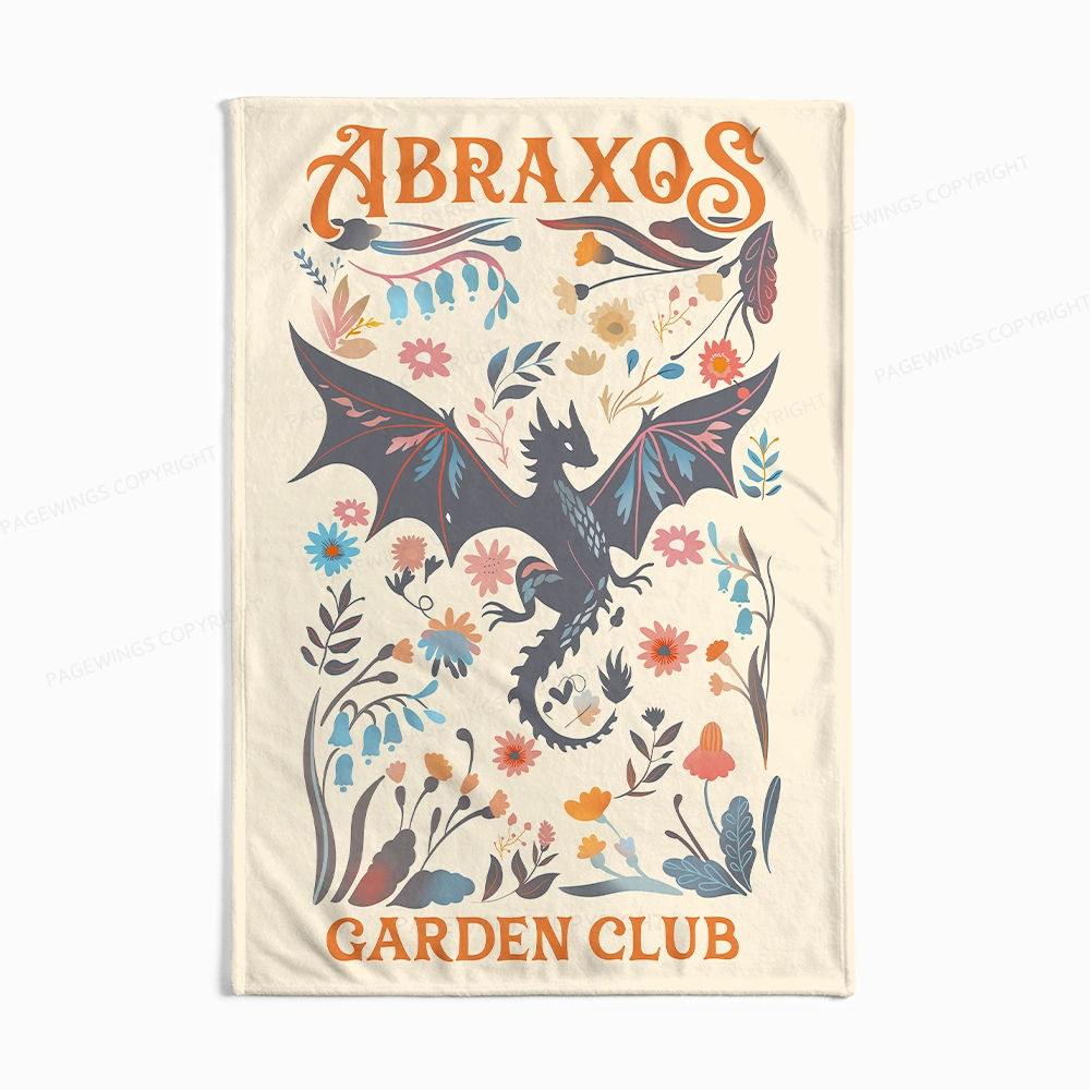 Pagewings Abraxos Garden Club Read Flannel Blanket