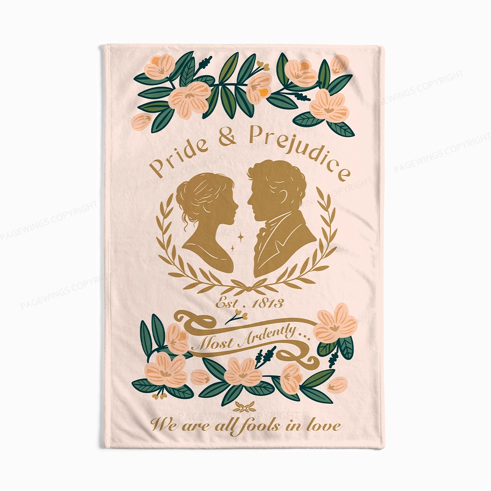 Pagewings Most Ardently We Are All Fools In Love Flannel Blanket