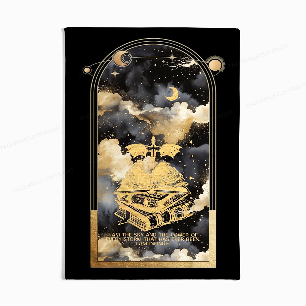 Pagewings I Am Infinite Flannel Blanket