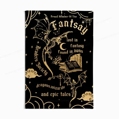 Pagewings Readers Society Flannel Blanket