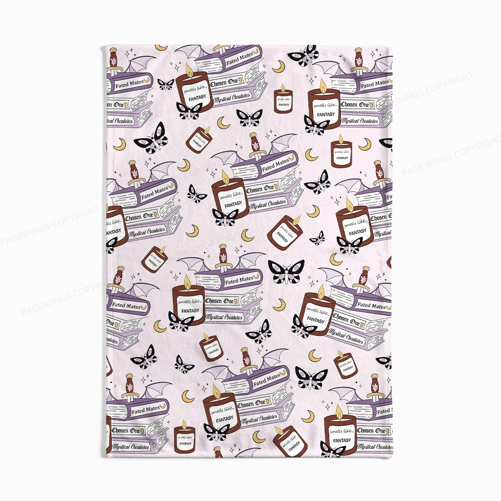 Pagewings Smells Like Fantasy Flannel Blanket