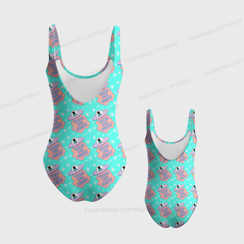 Pagewings Take Me Away One-Piece Swimsuit 