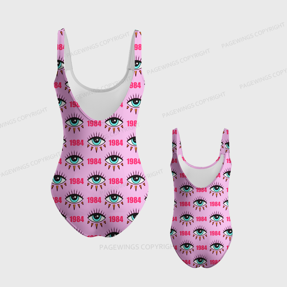 Pagewings Make Orwell Fiction Again One-Piece Swimsuit 