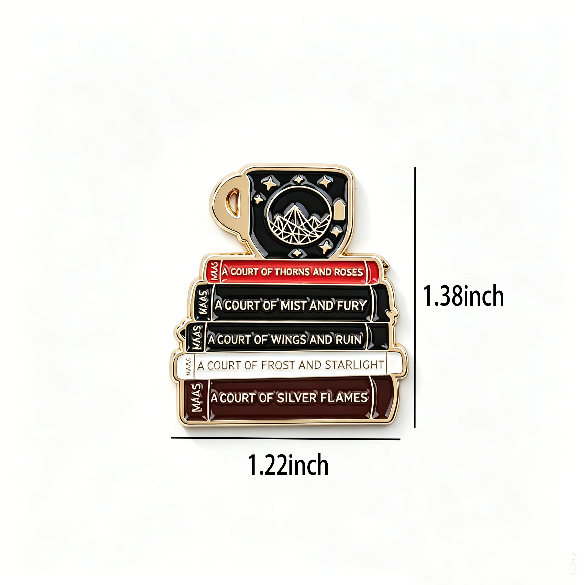 Pagewings Fantasy Novel Lover Enamel Pin Badge