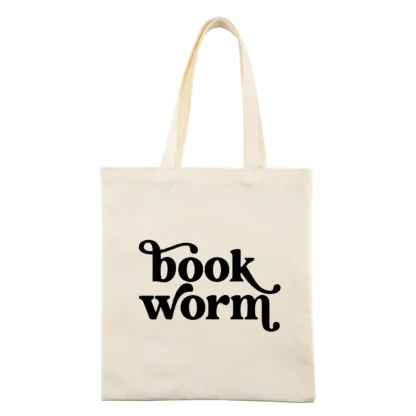 Pagewings Book Worm Tote Bag