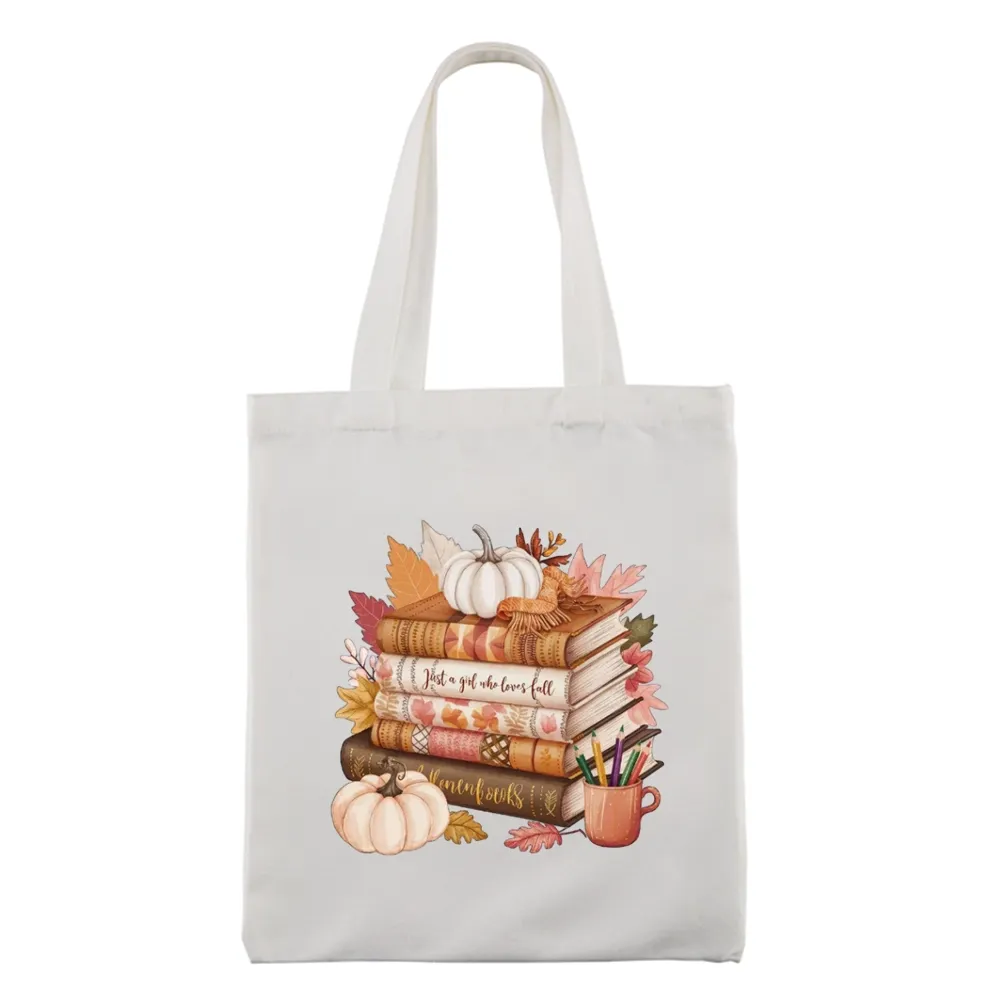 Pagewings Thanksgiving Fall Pumpkin Tote Bag