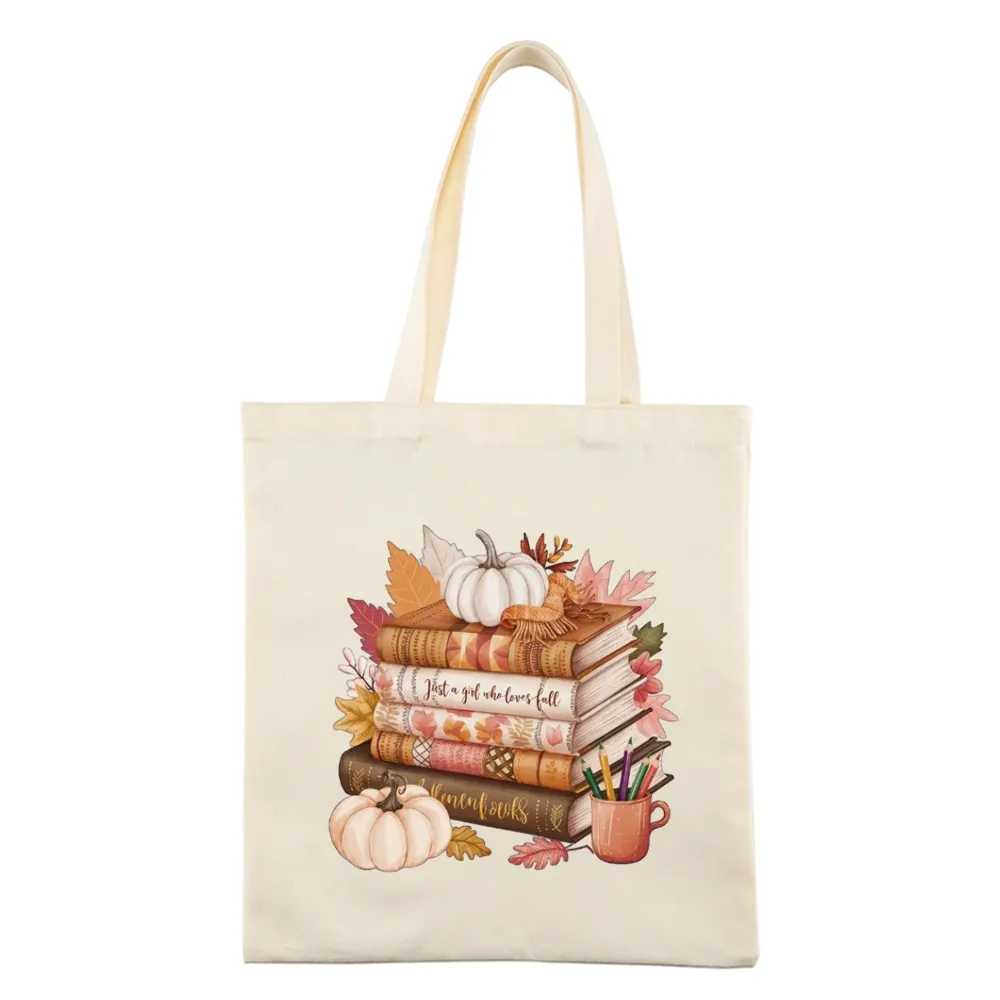 Pagewings Thanksgiving Fall Pumpkin Tote Bag