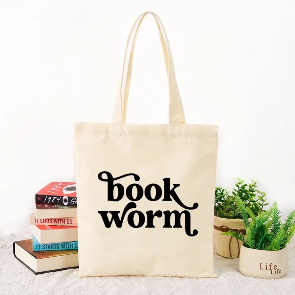 Pagewings Book Worm Tote Bag