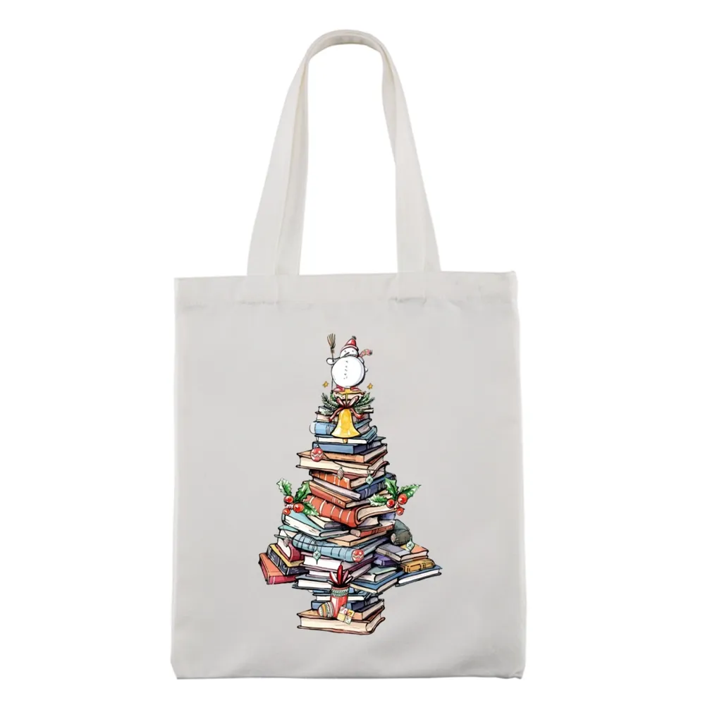 Pagewings Book Christmas Tree Tote Bag