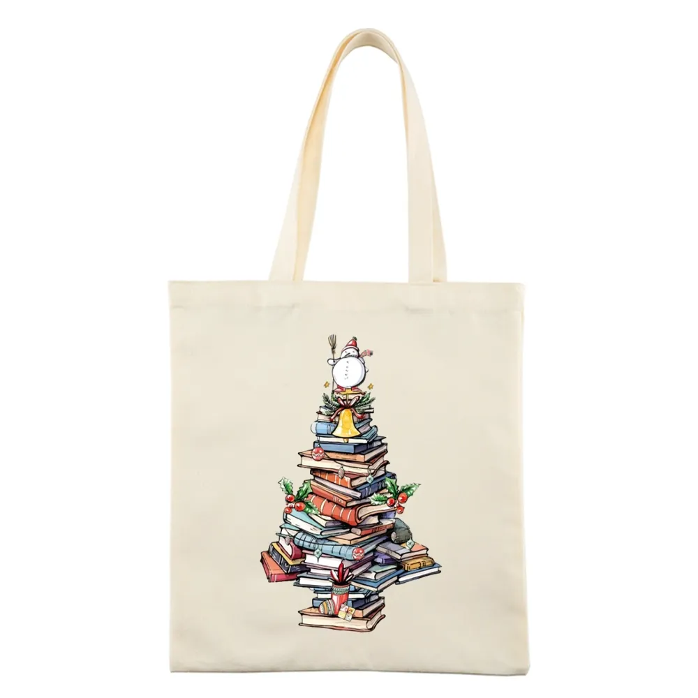 Pagewings Book Christmas Tree Tote Bag