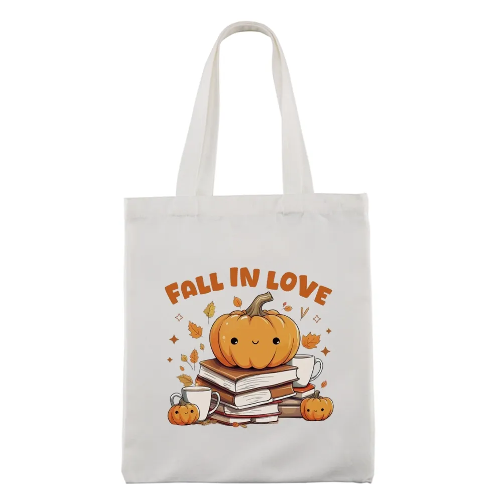 Pagewings Thanksgiving Fall in Love with Reading Tote Bag