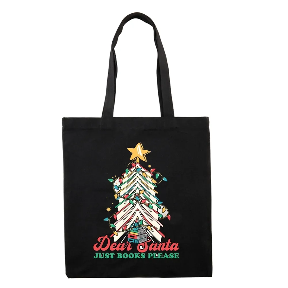 Pagewings Christmas Dear Santa Just Books Please Tote Bag