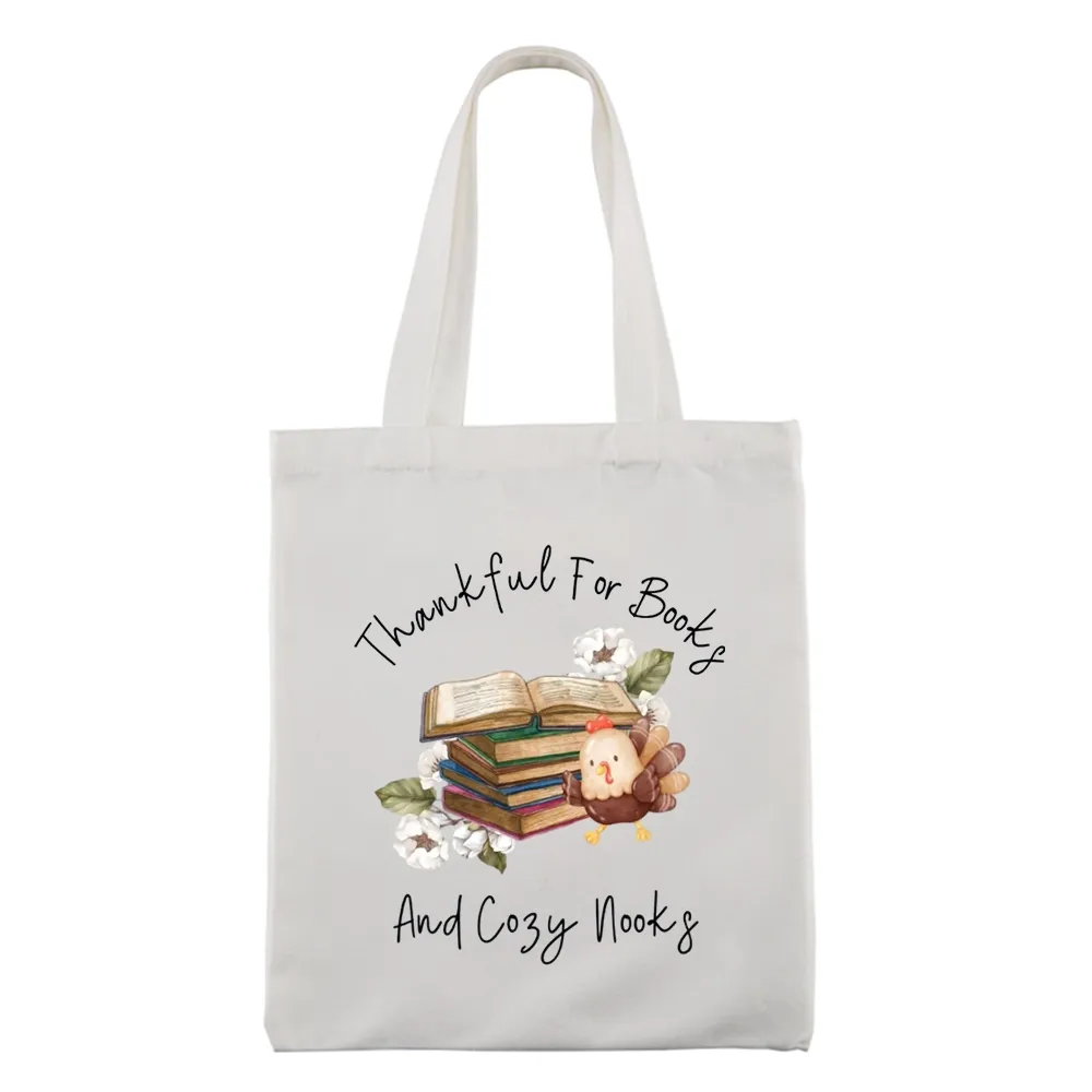 Pagewings Thankful For Books And Cozy Nooks Tote Bag