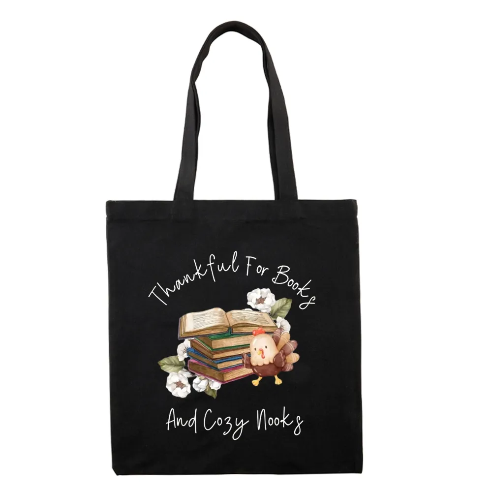 Pagewings Thankful For Books And Cozy Nooks Tote Bag