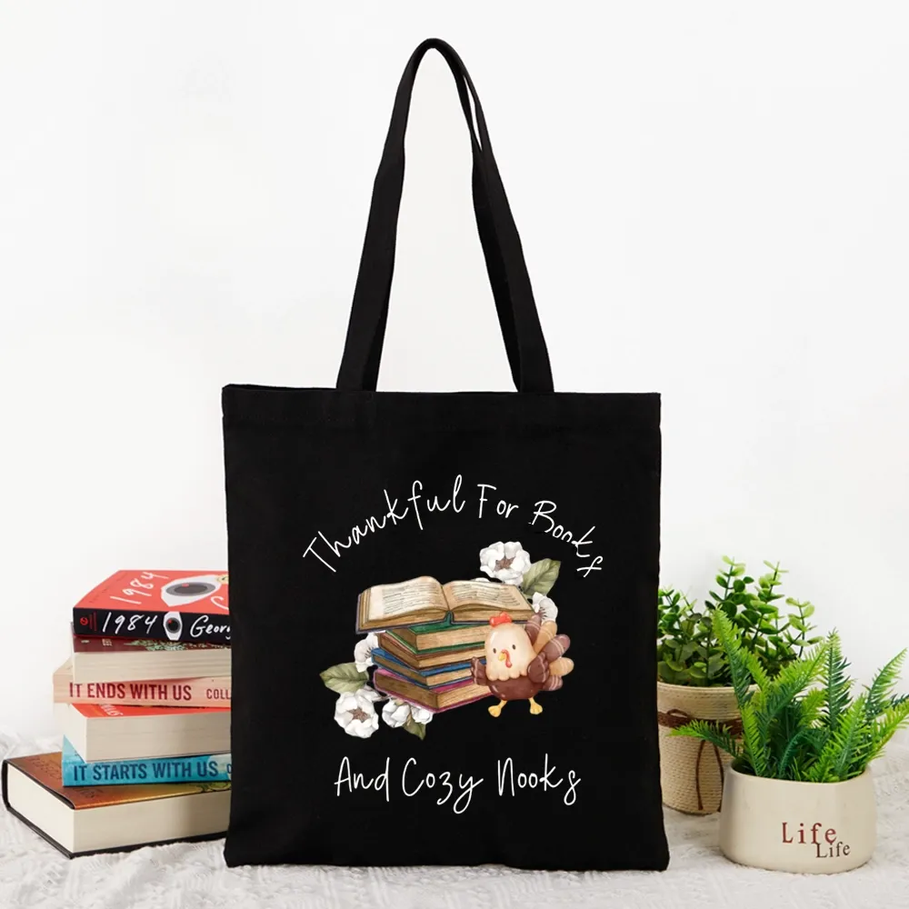 Pagewings Thankful For Books And Cozy Nooks Tote Bag