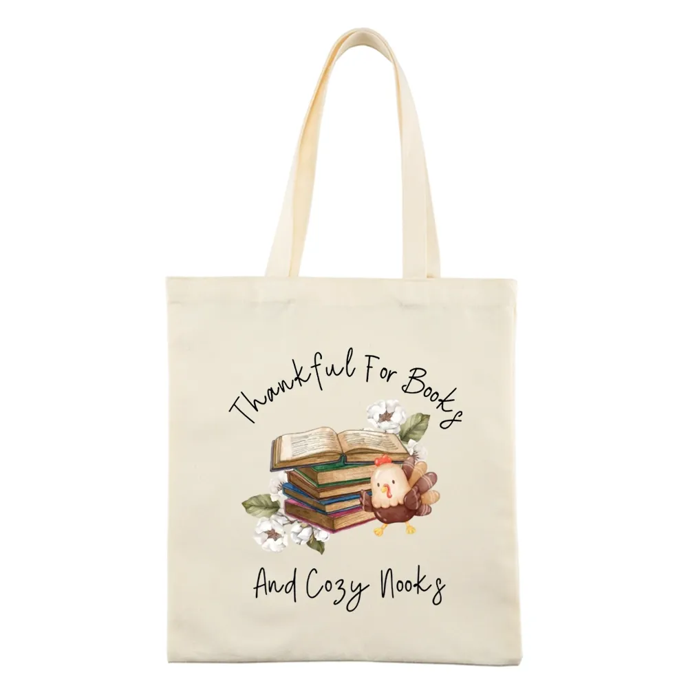 Pagewings Thankful For Books And Cozy Nooks Tote Bag