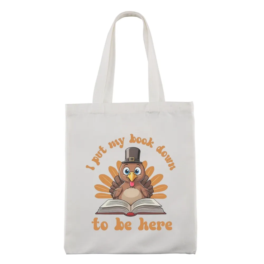 Pagewings Funny Thanksgiving Book Tote Bag
