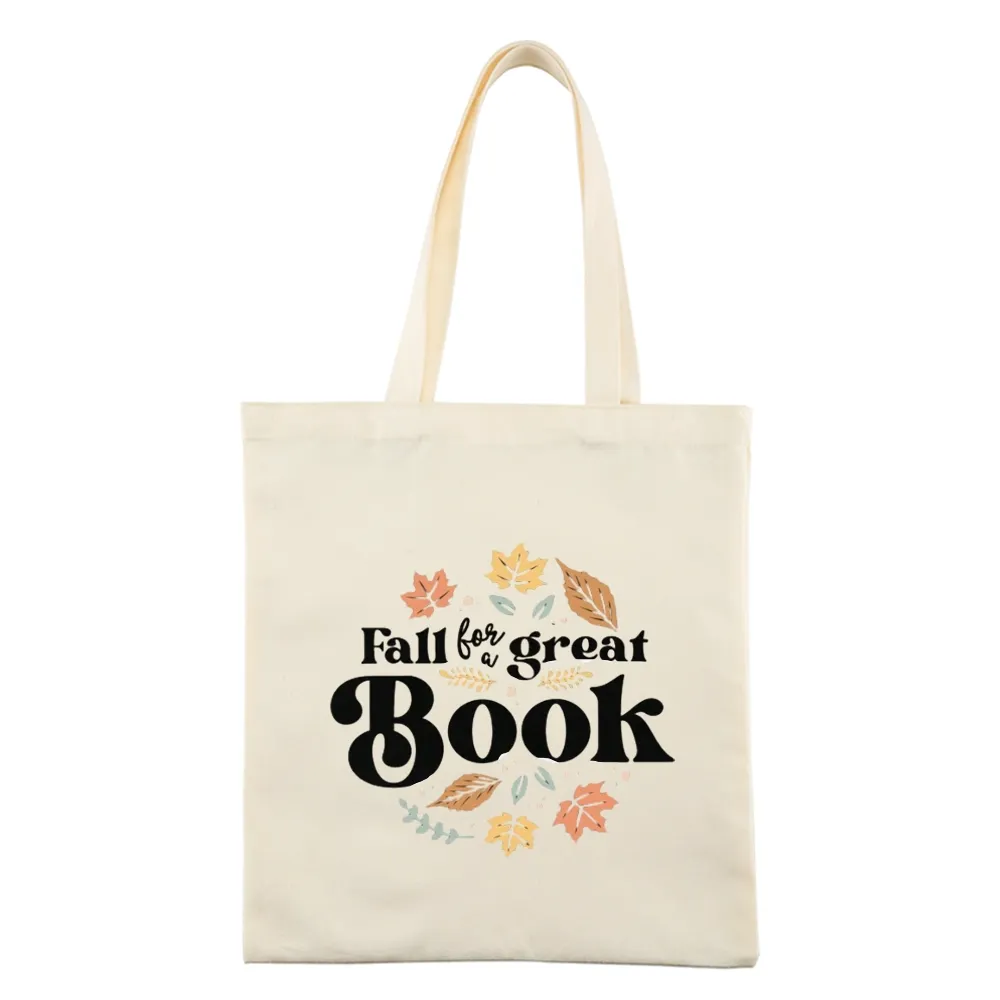 Pagewings Thanksgiving Fall For A Great Book Tote Bag