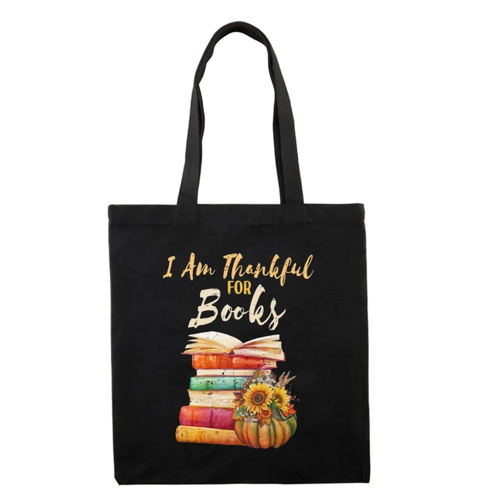 Pagewings Thanksgiving I‘m Thankful For Books Tote Bag