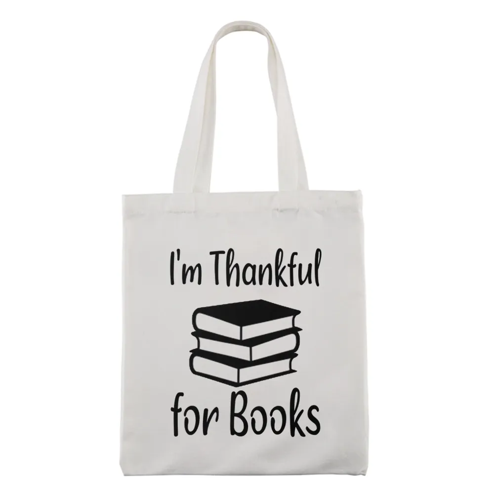 Pagewings Thanksgiving I Am Thankful For Books Tote Bag