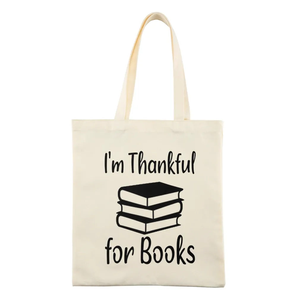 Pagewings Thanksgiving I Am Thankful For Books Tote Bag