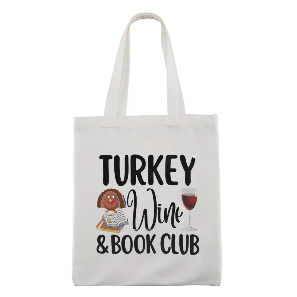 Pagewings Book Club Wine Tote Bag