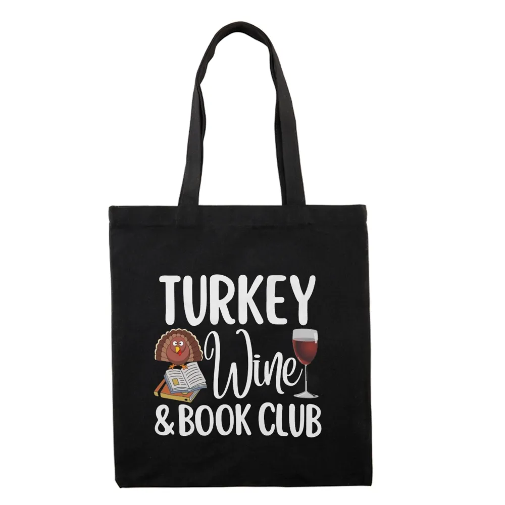 Pagewings Book Club Wine Tote Bag