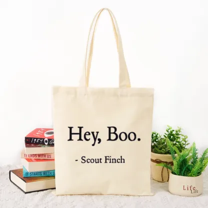 Pagewings HEY BOO Tote Bag