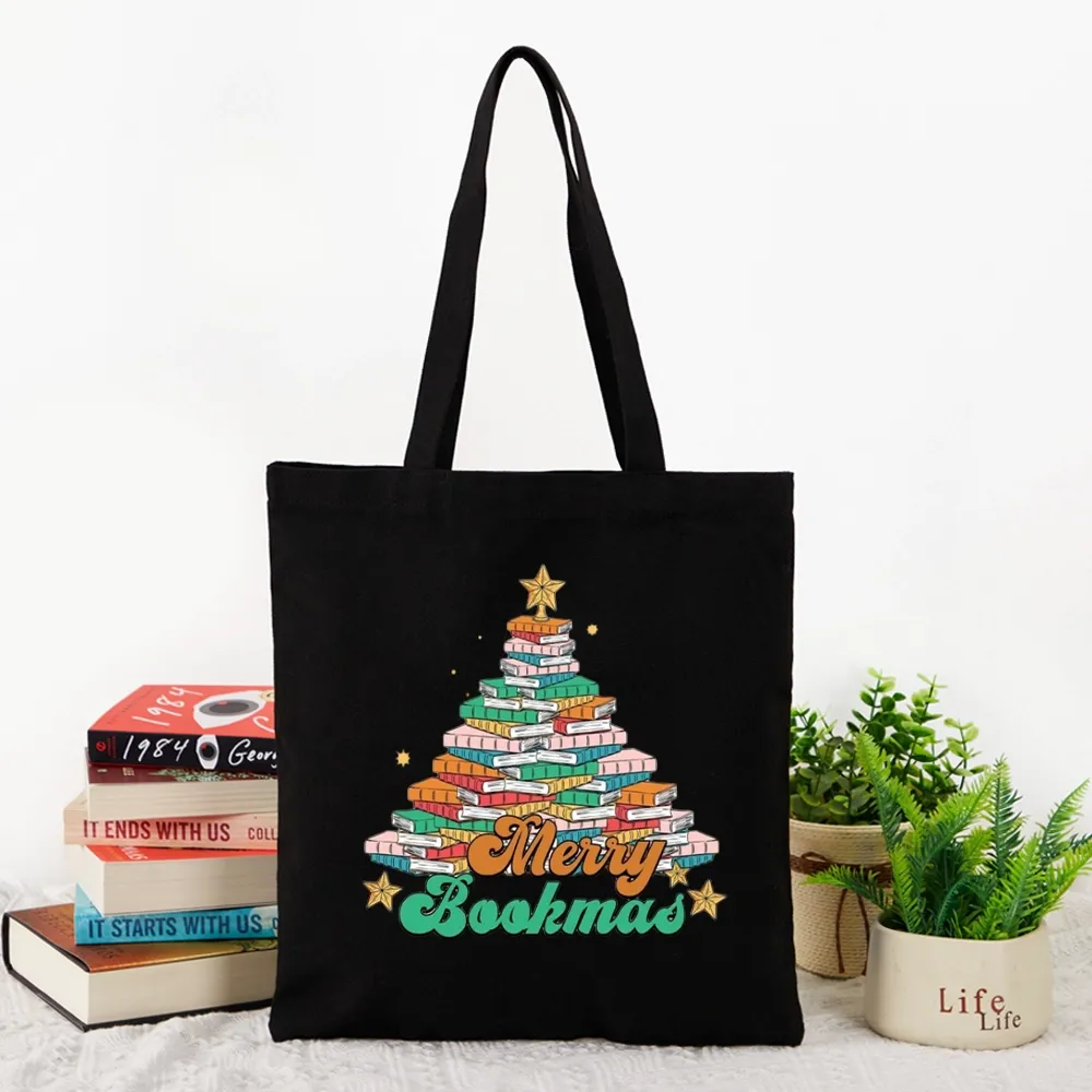 Pagewings Christmas Merry Bookmas Tote Bag