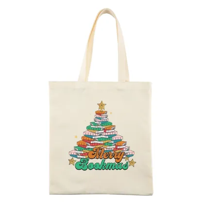 Pagewings Christmas Merry Bookmas Tote Bag